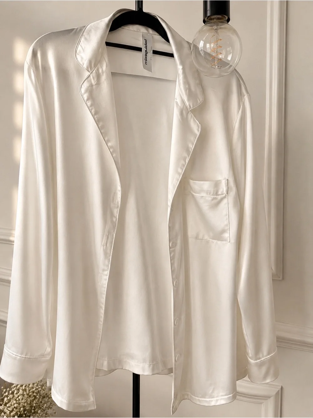 Missguided Bridal Getting Ready Bundle Pajamas Robe + Bride Sleep Mask Size S